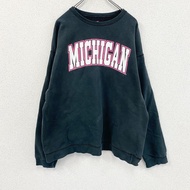 Hanes MICHIGAN 運動衫/運動鞋，黑色，L 碼，古著。