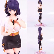 Genshin Impact Raiden Shogun Anime Figure Keqing Paimon 22cm