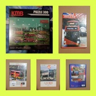 🈶️貨60531686買詢wts套裝合併·巴士粉絲收藏品Bus fans collector series1️⃣NEW sealed KMB puzzles 300塊拼圖切圖boxset全新末開封+2