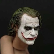 1/6 Scale Soldier Head Sculpture Model Batman Prequel Joker Heath Ledger Joker Head Sculpture Model
