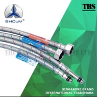SHOWY ”PASS” Series Toilet Hot/Cold Stainless Braided Hose 2407/2408 (A SINGAPORE BRAND) Stock Avail