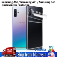 Samsung A51 / Samsung A71 / Samsung A91 Carbon Fiber HD Clear Matte Aurora Back Screen Protector