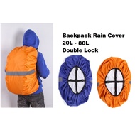 Backpack Rain Cover 20L-80L Double Strap Reflective Waterproof Stretchable
