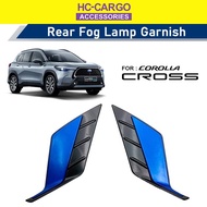 Hc Cargo Toyota Corolla Cross Rear Bumper Reflector Cover Set Chrome / HYBRID Blue