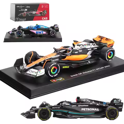 Bburago 1:43 Alpine F1 Team A523 GP Mclaren MCL60 #4 Ferrari 2023 SF23 Xmas Kids Toys for Boy Collec