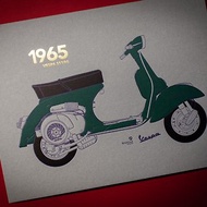 1965 Vespa180 凸版印刷