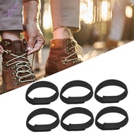 [freneci] 6 Elastic Leg Straps, Boot Ties, Practical Boot Straps, Ankle Straps for Cycling, Backpack