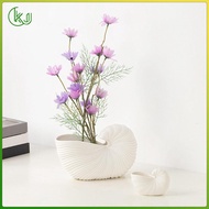[Wishshopeelxl] Porcelain Flower Planter Dried Flowers Holder Flower Vase Tableware Pot
