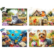 4 Pack 36 Large Piece Puzzles for Seniors Puzzle Dementia Alzheimer's Products Activities for Senior