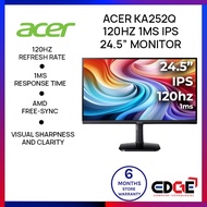 EDGE | Acer KA252Q 120Hz 1ms IPS 24.5” Monitor