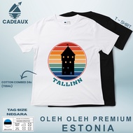 ESTONIA 9 SOUVENIR T-Shirt Cotton Combed 24s SOUVENIR PREMIUM GIFT