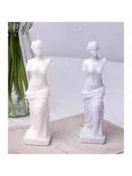 1入組維納斯和女性身體形狀的蠟燭,矽膠模具可用於肥皂和灰泥