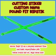CUTTING STICKER RIPSTIC POUND FIT CUSTOM NAME STICK POUNDFIT UNIQUE STICKER CUTE STICKER