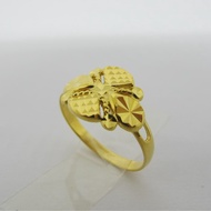 Cincin emas asli kadar 700 70% 22 2 padat wanita pria kuning gold 11 1