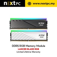[Ready Stock] ADATA DDR5 Lancer Blade RGB CL30 / XPG 6000MHZ RAM 16GB / 32GB BLACK / WHITE (Lifetime