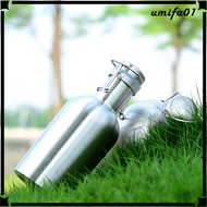 [Umifa] Swing Top Hip Flask Stainless Steel Home Brew Beer Growler Bottle Silver