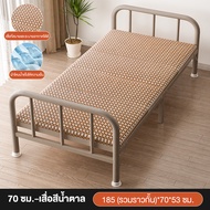 REX เตียงพับ เตียงเหล็กพับ เตียงเดี่ยว แบบพกพา เตียงพับ Nap Bed โรงพยาบาลที่มาพร้อมกับเตียง เตียงเหล
