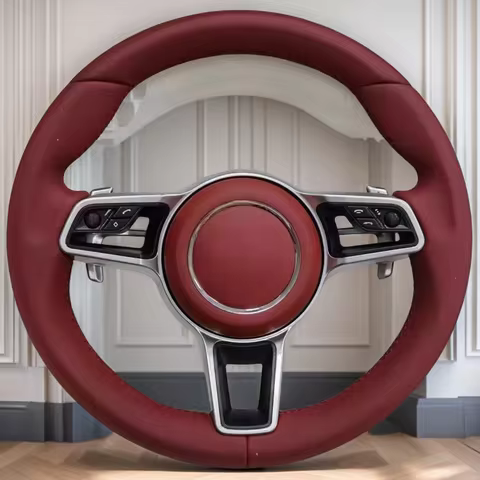 Car Steering Wheel Genuine Leather For Porsches 911 996 Cayenne 958 718 Boxster 918 Cayman Macans Pa