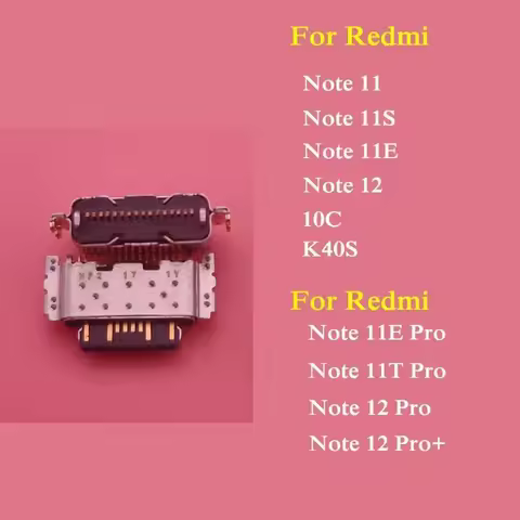 10-20pcs/lot USB Jack Charging Port Connector For Xiaomi Redmi 10C Note 11 11S 11E 11T 12 Pro + 4G P