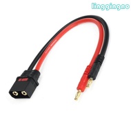 RR QS8 Charging Cable to 4mm Banana Plug 10AWG Adapter Connectors Silicone Wire