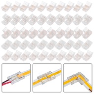 50PACK 8mm COB LED Strip Connector Set 2 Pin and 3 Pin COB LED Strip Connector Kit SHOPSBC8488