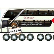 DIY Miniatur Bus kalisari Papercraft Skala 20