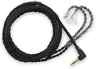 IEM 8 Wire Upgrade Cable | Black | 2-Pin Connector | by Clear Tune Monitors (Black, 50" Inch)