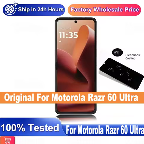 7.0" AMOLED Foldable LCD For Motorola Razr 60 Ultra LCD Display Touch Screen Digitizer For Motorola
