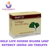 GoldLife Ginkgo Biloba Leaf Extract 120mg (120 tablets)