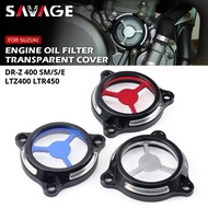 SAV Engine Oil Filter Cover Cap For SUZUKI DRZ 400 E/S/SM DRZ400E DRZ400S DRZ400SM LTZ 400 LTR 450 B