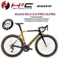 Gusto 2022 GB RCA3 PRO UTLRA-SP 45C Clincher ( UCI APPROVED ) AERO BIKE