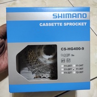 SHIMANO HG400 9 SPEED CASSETTE SPROCKET GEAR SIZE 11T - 36T OR 11 - 36
