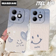 HP Itel A90 / A80 / A70 / A50 / A60 / A60S / A49 Contemporary Blue Aesthetic Motif - Itel Casing - I