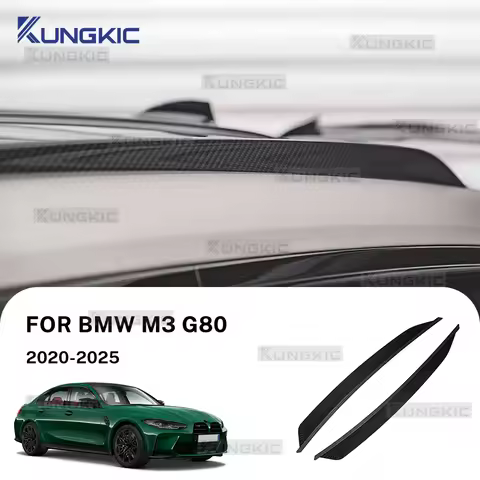 For BMW M3 G80 Car Roof Side Wing Spoiler Lip ABS Cover Sticker for G80 M3 2020 2021 2022 2023 2024 