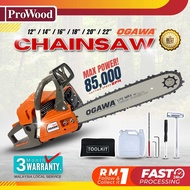 OGAWA Chainsaw 12" 16" 18" 20" 22" Chain Saw Heay Duty High Performance Gasoline Chain Saw Rantai Ch