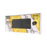 NUBWO WIRELESS KEYBOARD  NKB107 BLACK - A0153733