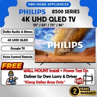 【Free Wall Mount Install Within 5 Days】Philips 8500 Series | 55PQT8530/68 | 65PQT8530/68 | Ultra-sha