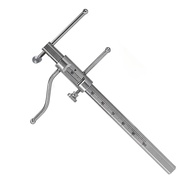 Dental Orthodontic Sliding Caliper 0-100mm Stainless Steel Chin Indicator Implant Measuring Gauge Ru