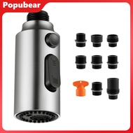 Kitchen Faucet Spray Head Replacement 3 Modes Universal Fit Faucet Nozzle with 9 Adapters Faucet Att