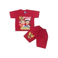 MERAH CHILDREN'S CLOTHING SET 1 - 8 YEARS INDONESIAN INDEPENDENCE DAY/ AUGUST 17 RED PENCIL/ DIRGAHA