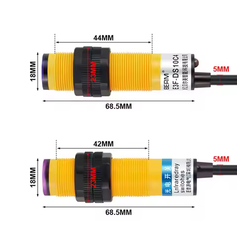 Infrared Photoelectric Diffuse Reflection E3F-DS10C4 Proximity Sensor Switch 3 Wire 10CM Normally Op