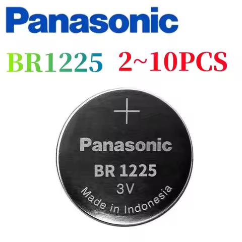 2-10pcs Original Panasonic BR1225 CR1225 Bulk 3V Battery Compatible with DL1225 KL1225 L1225 ECR1225
