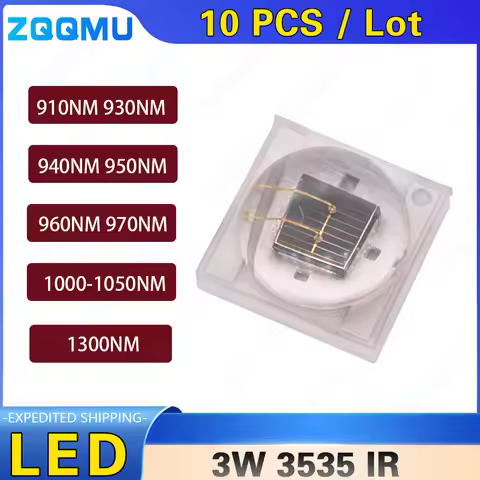 3535 3W Infrared IR Ceramic 900nm 930nm 960nm 970nm 1050nm 1300nm High Power Monitoring Night Vision