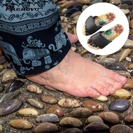 [Phenovo] 1 Pair Foot Massage Shoes Cobblestone Accupressure Foot Acupoint Flat Slippers for Men Wom