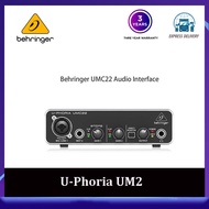 Behringer U-Phoria UM2 / UMC22 /UMC 404HD USB audio interface preamplifier sound card with 48V microphone phantom power