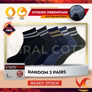 🔥PROMOSI HEBAT🔥VSOX_Stokin perempuan tebal lebar besar cotton tahan lasak/Labelless thick women work
