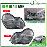 Mercedes Benz W203 C200 C240 2000 - 2004 Front Headlamp Head Lamp Light (No Bulb)