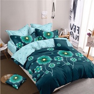 cadar queen with comforter 7 in 1 green flowers set queen bedsheet with comforter
