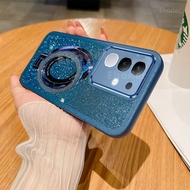 Cho Vivo Y29 Y39 5G 4G 2025 trường hợp lấp lánh Ốp Giá đỡ nhẫn cho vivoy39 vivoy29 mềm long lanh Ốp