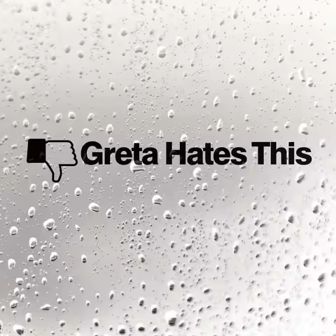 Personality Decal Black/White Greta Hates This Funny Car Sticker Waterproof Hot Selling Accessories